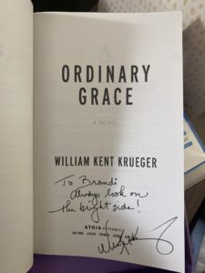 William Kent Krueger autograph.