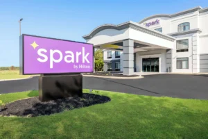 Exterior of Spark Hotel